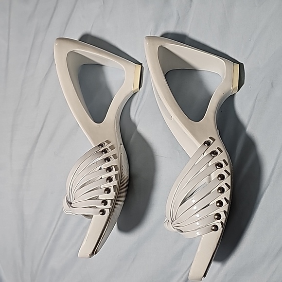 White Mule Sandals - Picture 2 of 11